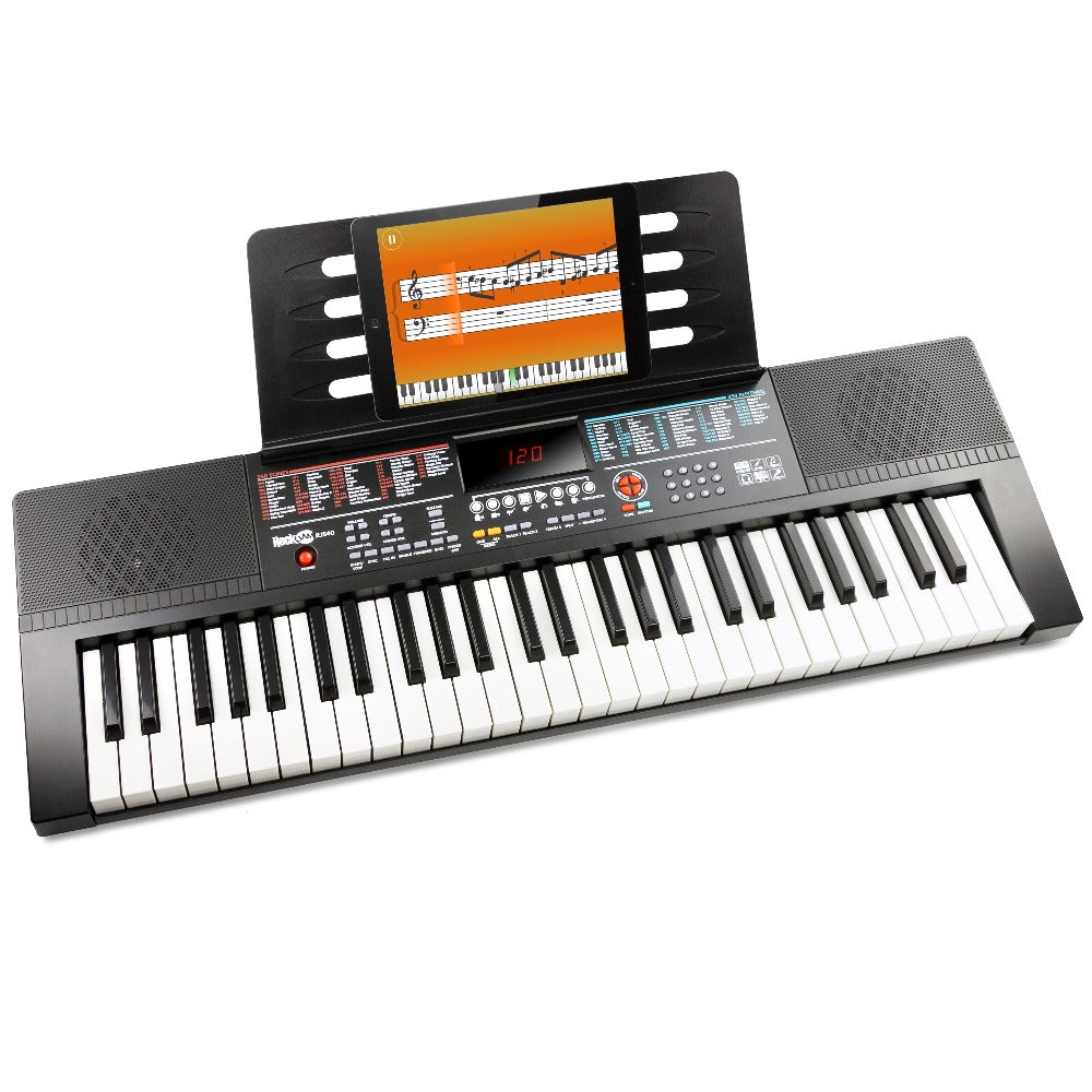 Rockjam -clavier de piano 54 touches avec alimentation, support de