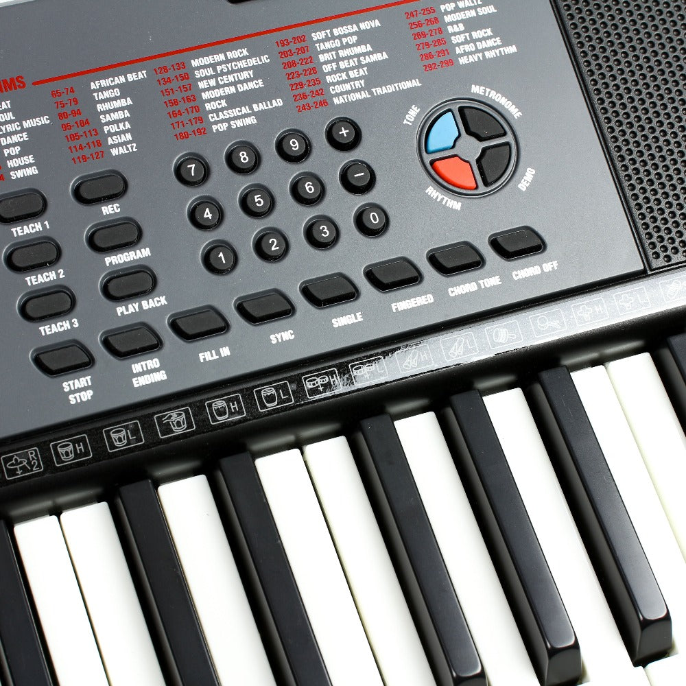 Piano RockJam avec clavier LED compact à 61 touches