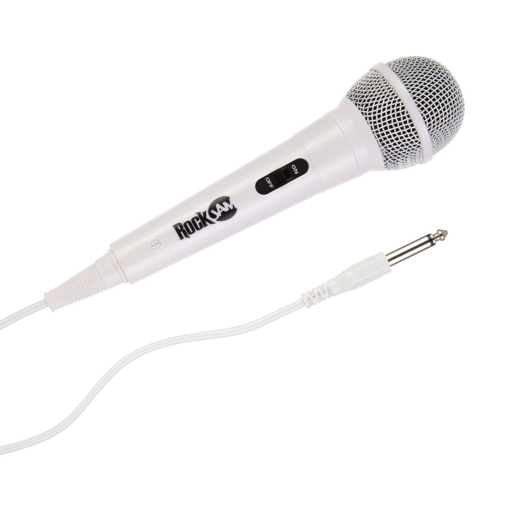 RockJam Karaoke Machine Microphones White